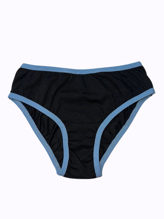 Чорні cтандартні сліпи з блакитною резинкою