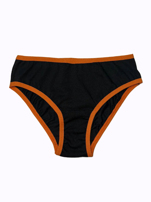 Чорні cтандартні сліпи з оранжевою резинкою