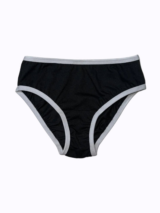 Чорні cтандартні сліпи з білою резинкою