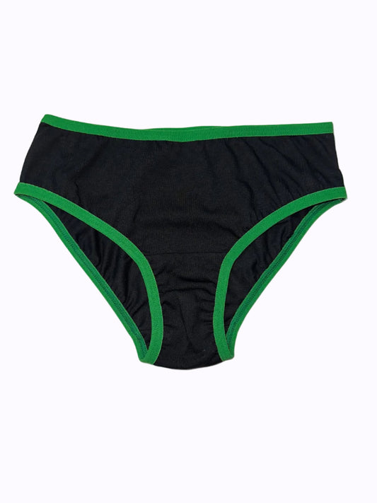 Чорні cтандартні сліпи з зеленою резинкою