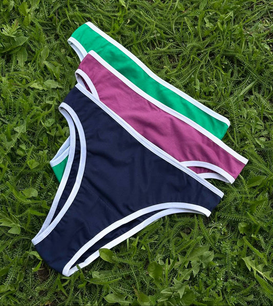 Американки темно-сині з білою резинкою